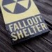 fallout shelter sign earrings post apocalypse atomic bomb nuclear radioactive earrings
