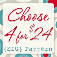 SIG Pattern Bundle - Choose 4 PDF Sewing Patterns