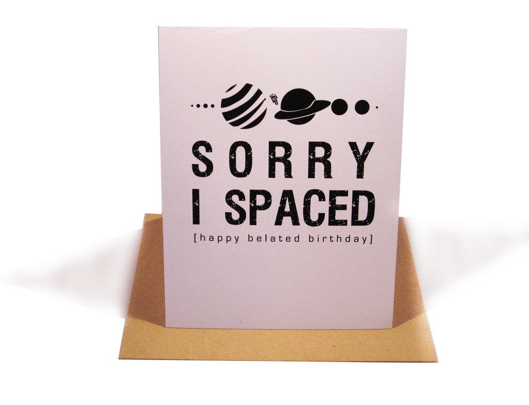 Belated Birthday NASA Inspired Card