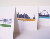 New York Big Apple Skyline Cityscape Greeting Card