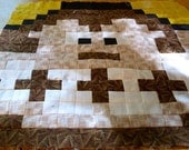 CUSTOM Lil Bigger Geek 8-Bit Video Game Quilt - Gaming Size