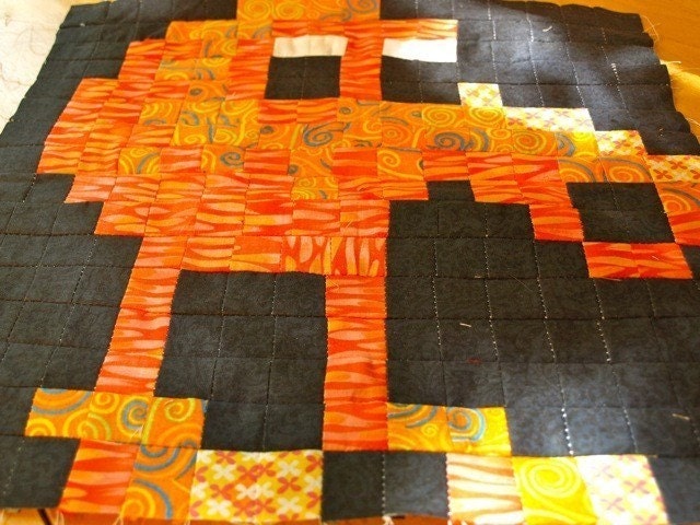CUSTOM Lil Geek 8-Bit Video Game Quilt - Crib Sized