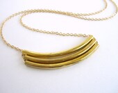 Stacked Brass Necklace
