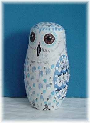 Personalized Ornament White Snowy OWL for Someone Special with Gift Box