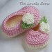 Baby Ballet Slippers Crochet Pattern  for Baby Rosey Ballet Slippers -  4 sizes - Newborn to 12 months. digital