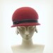 Red Cloche Hat for Women - 1920s Fashion Hat Hat - Fur Felt Bowler Hat