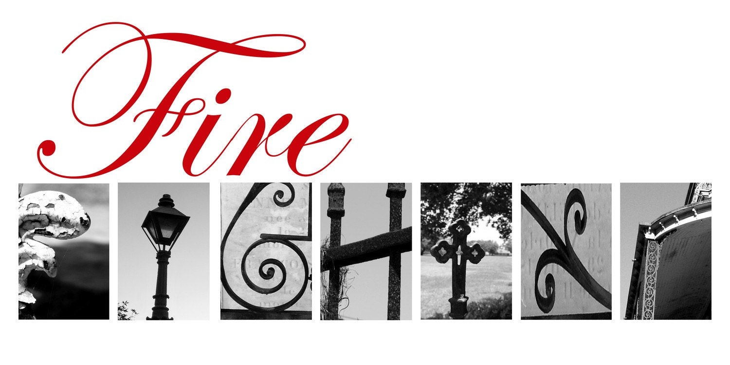 Fire FIGHTER 10x20 Photographic Print