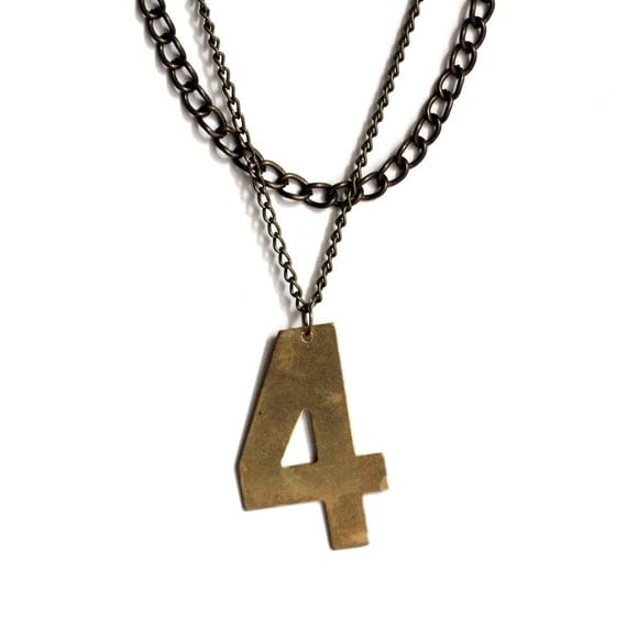 lucky number necklace - no.4
