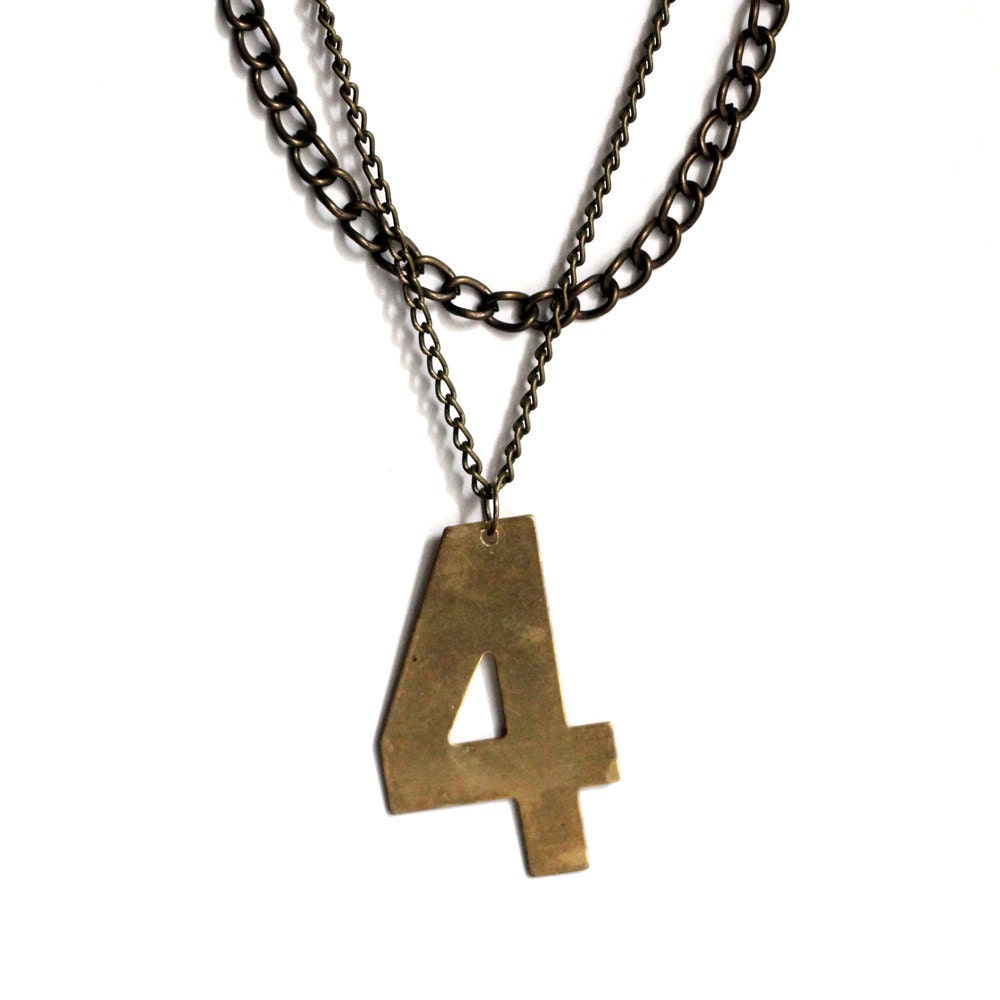 lucky number necklace - no.4