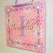 PERSONALIZED CUSTOM vinyl wood sign with child/teen name with ribbon