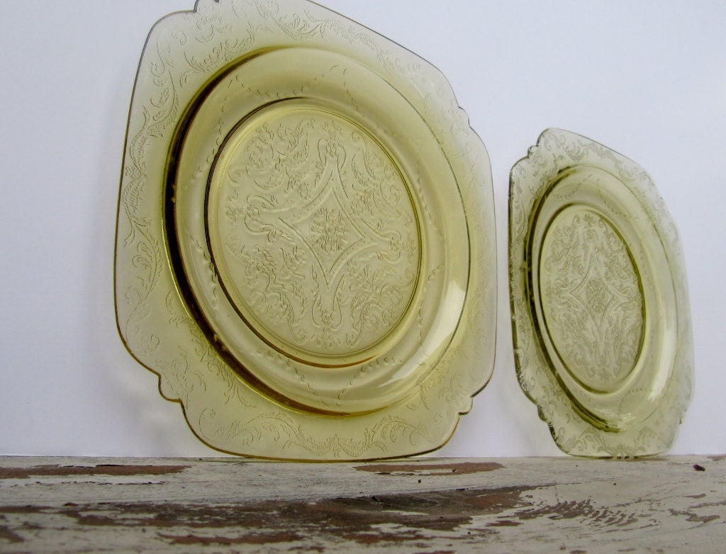 Madrid Plates Depression Glass