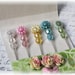 Mini Matchbook Stick Pins Spring Flowers for Scrapbooking or Cardmaking