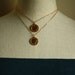 Son and Daughter Pendant Necklace, Personalized Mother's Day Gift, Gold Layered Chains Duo, Simple Silhouette Charms