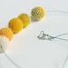 Yellow Halves Necklace Sunny Beaded Beads