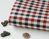 Cotton Fabric Nautical Series Red Blue and White Checks  - One Fat Quarter on Etsy