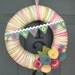 Yarn Wreath Felt Handmade Door Decoration - Sweet Greetings 12in