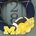 Yarn Wreath Felt Handmade Door Decoration - Game On 12in