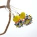 Circus Lampwork Glass Earrings