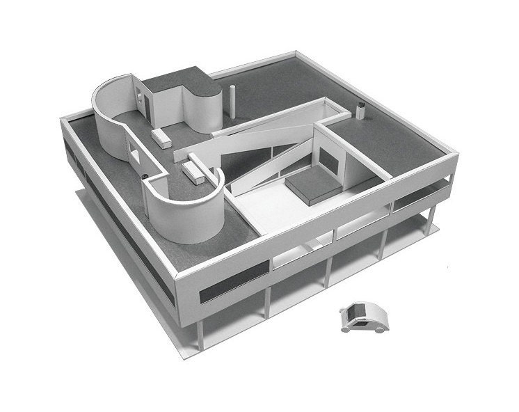 Villa Savoye Paper Model (KIT)