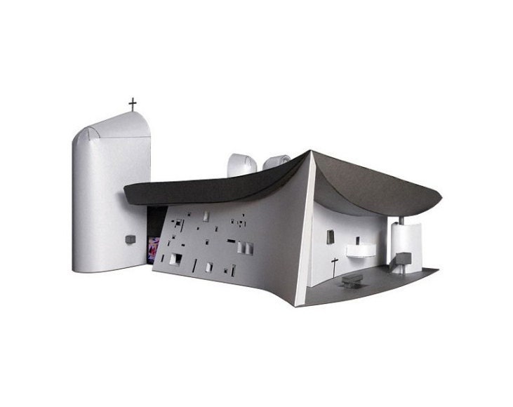 Ronchamp Chapel Paper Model (KIT)