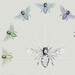 Honey Bee Art Color Wheel Print - Minimalist Decor - Natural Nursery Art - Original Illustration