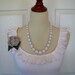 Embellished Tank Top with Beautiful White Ruffle and Satin Ribbon and Charcoal Rose Flower