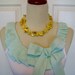 Special Listing Embellished Tank Top with Mint Green Sea Foam Ruffle and Bow