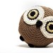 CROCHET OWL PILLOW