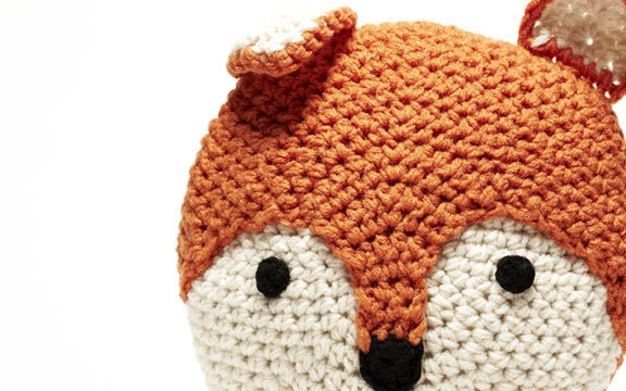 Crochet Fox Pillow