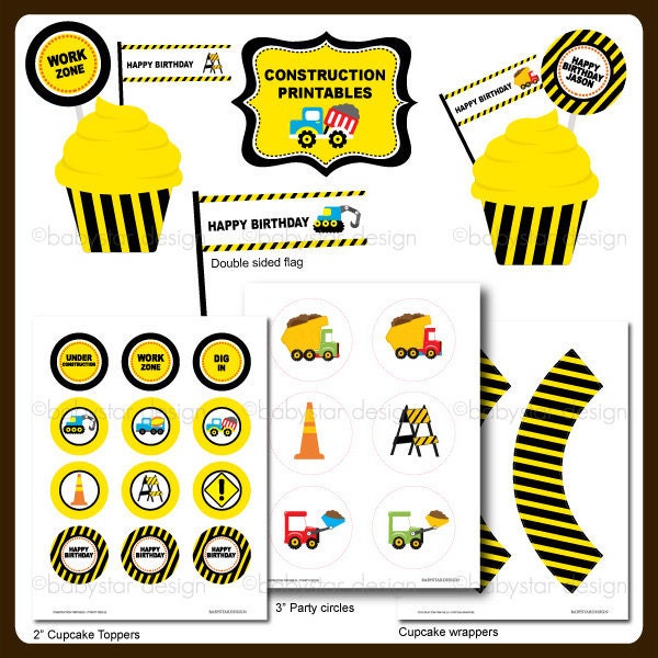 Construction Party Printables