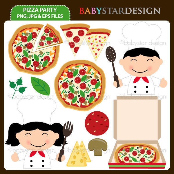 clipart of pizza party - photo #17