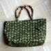Leaf Purse with Beaded Handles
