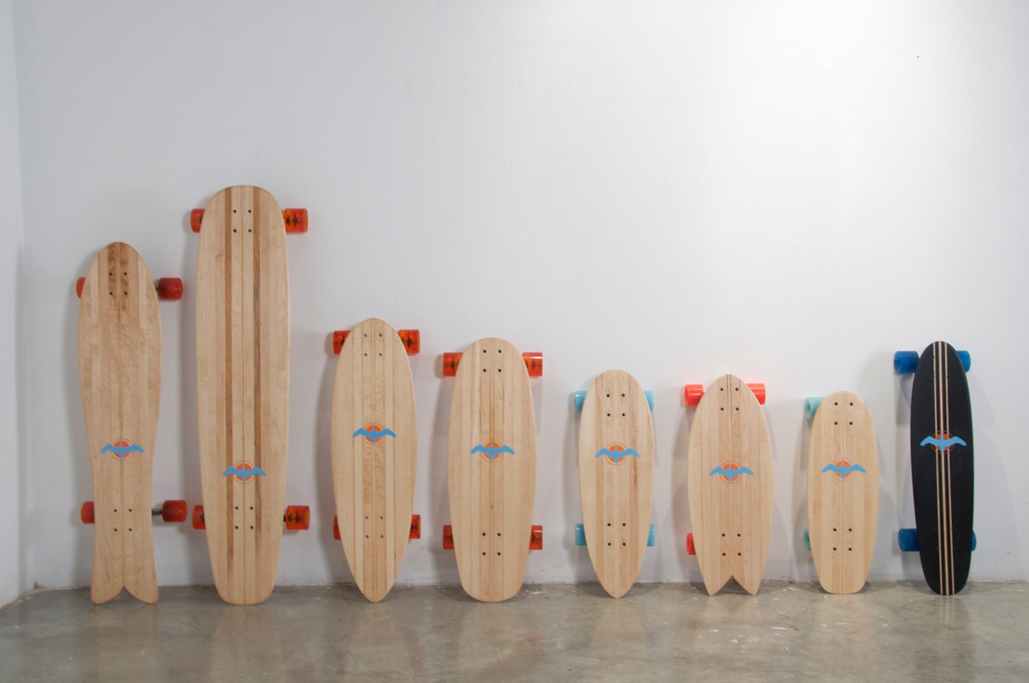 Glide Skateboards, eco friendly, surf inspired craft skate decks.
