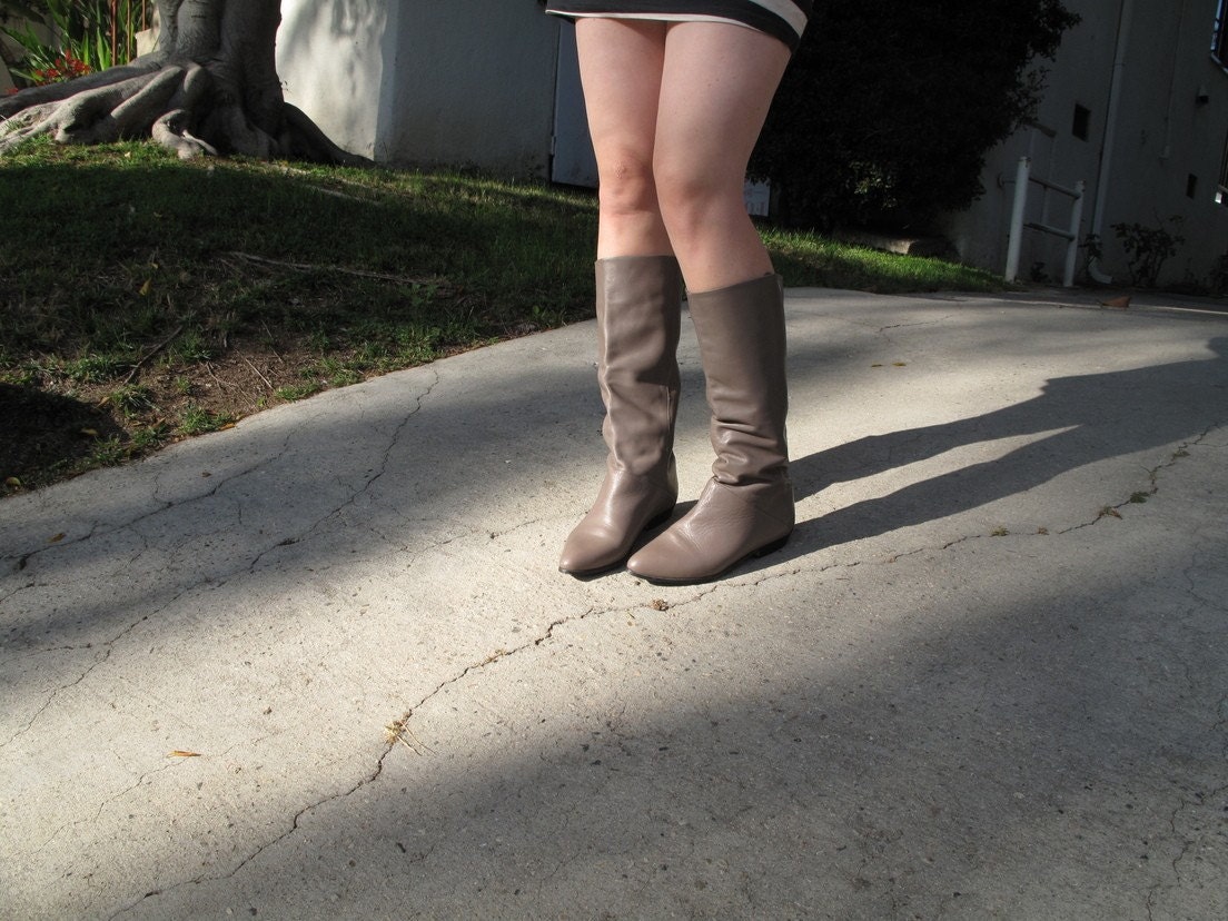 Taupe Colored Boots