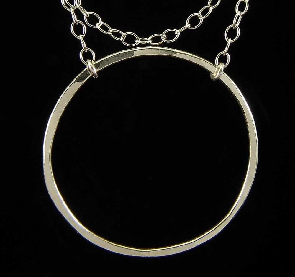 Fine Silver Double Strand Infinity Necklace