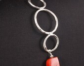 Bamboo Coral Fused Silver Component Bracelet