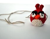 Angry Cardinal Necklace