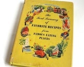 favorite recipes from famous eating places   ....    vintage cook book