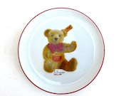 teddy bear plate   ...   vintage steiff porcelain dish