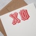 XO Kisses and Hugs Letterpress Flat Notes - Stationery - Set of 6