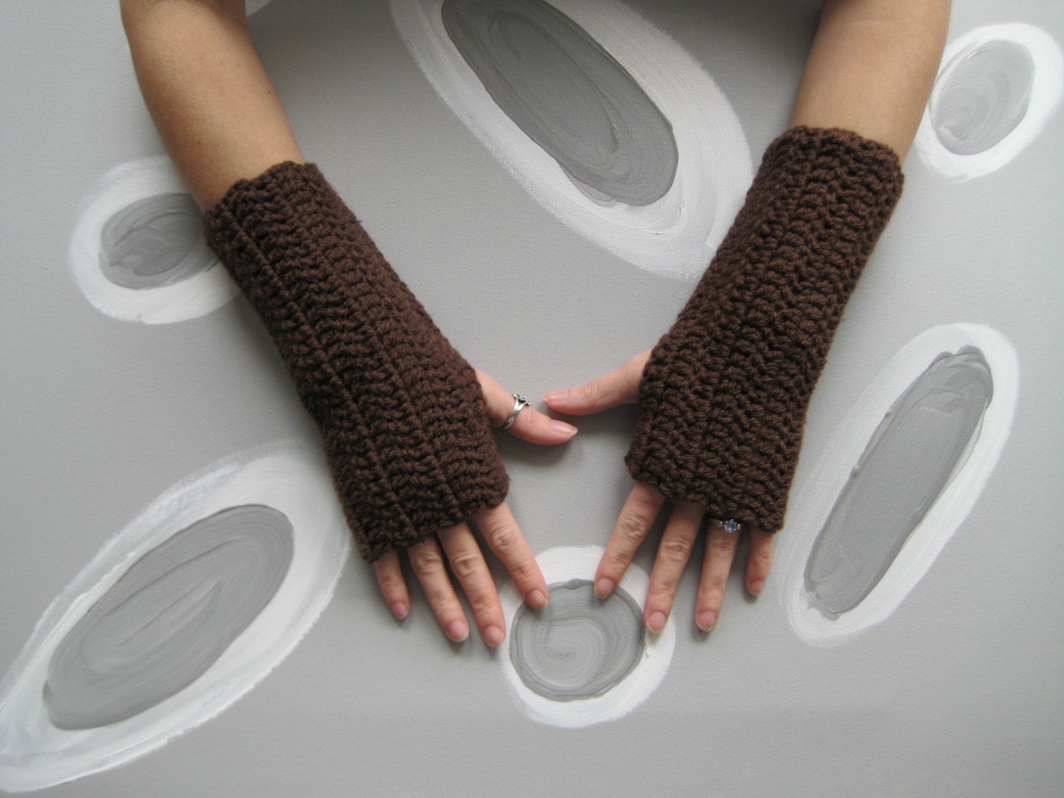Wrist Warmers - Brown