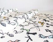 Sumi Ribbons - Linen Cotton Canvas  - Original design fabric yardage