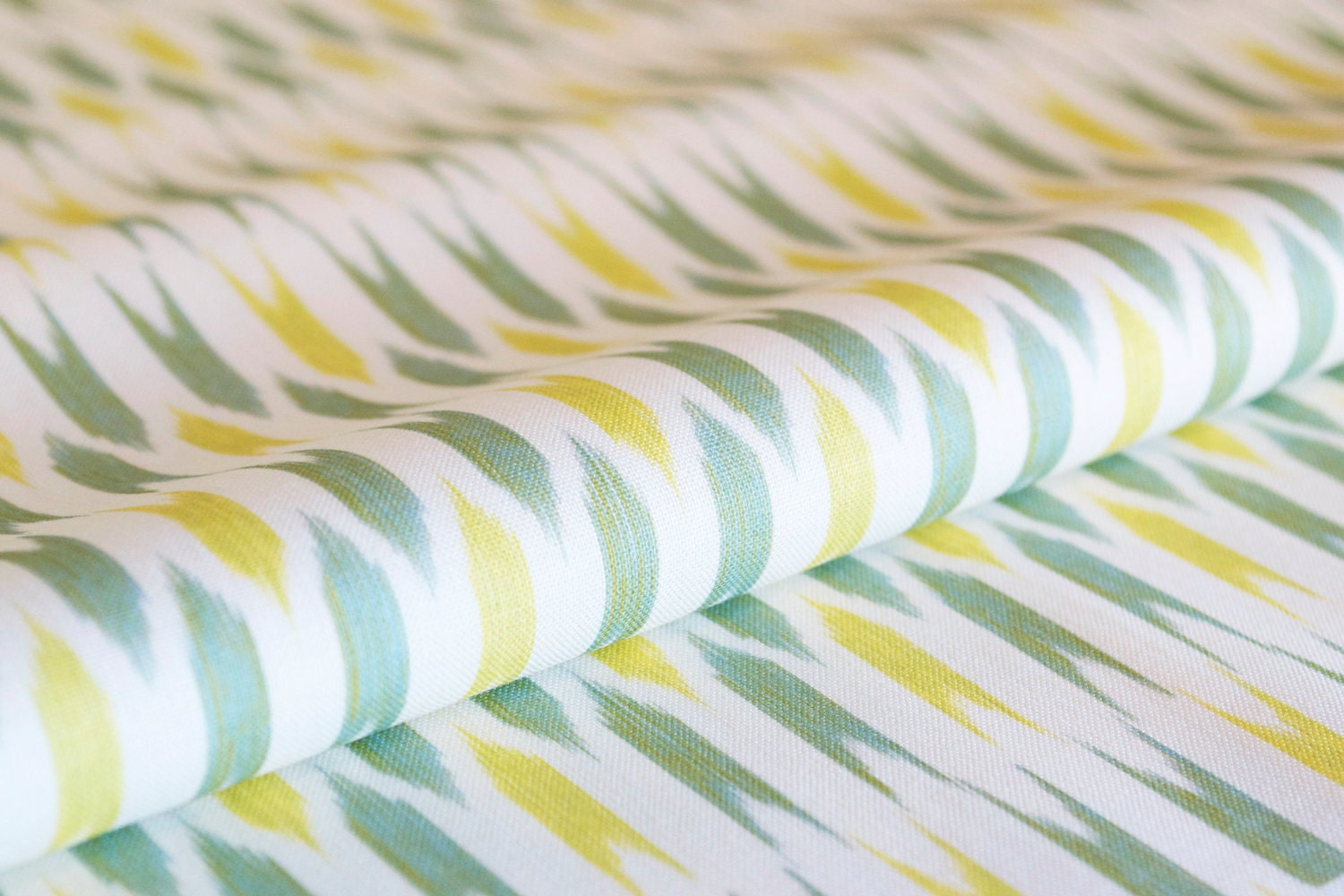 Rockets - lime and lemon -Original Design Cotton Fabric - Yardage