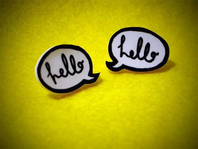 Hello, Hello - ChitChat earrings