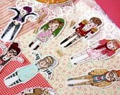 dolly babe clothesline paper cut outs.