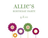 Eco-Friendly Personalized Baby Shower Lollipop Favor Labels