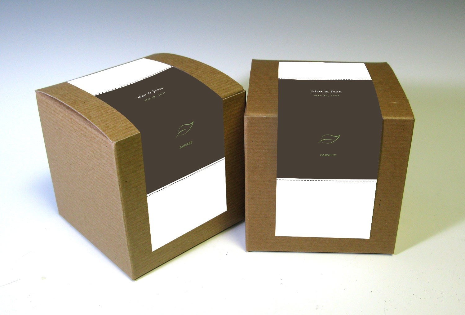 Eco-Friendly Herbs in a Box Wedding Favors