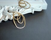 Kyoto - Abstract gold plated earrings