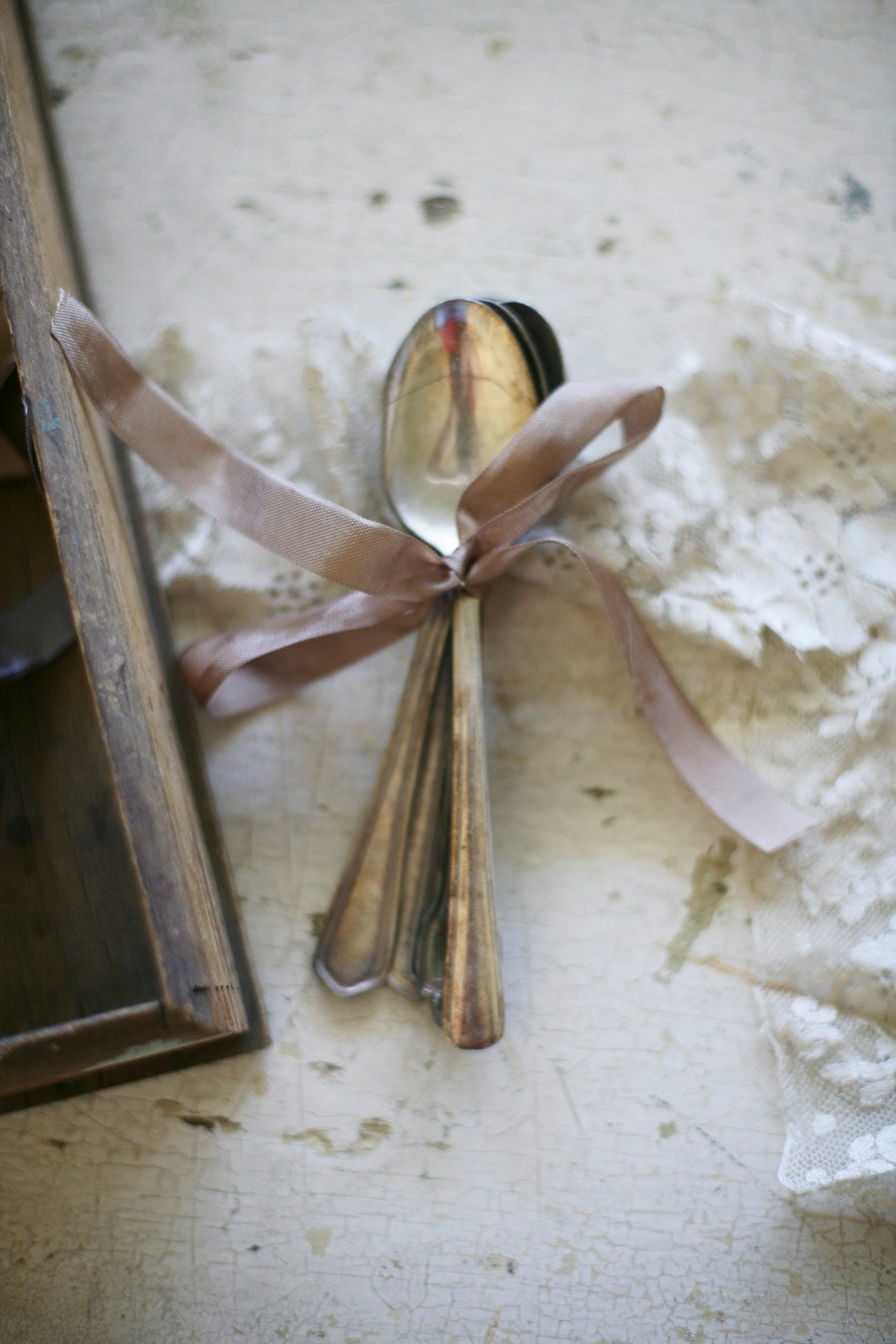 mixed silver plate spoons