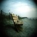 Ocean Bench, 5x5 Holga Print